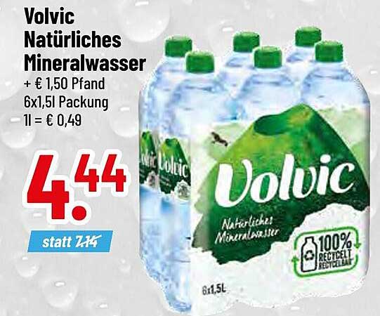 Volvic Natürliches Mineralwasser 6x1,5l