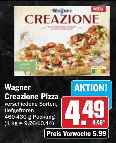 Wagner Creazione Pizza - verschiedene Sorten, tiefgefroren
