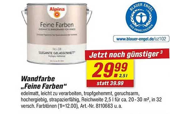 Wandfarbe „Feine Farben“