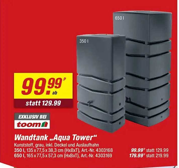 Wandtank „Aqua Tower“