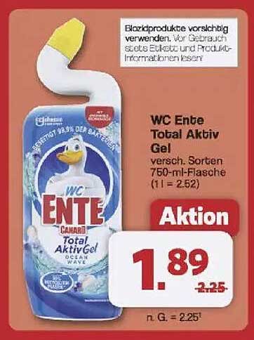 WC Ente Total Aktiv Gel