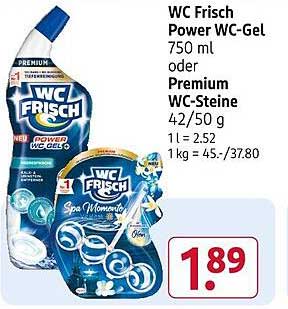 WC Frisch Power WC-Gel 750 ml oder Premium WC-Steine 42/50 g