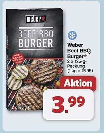 Weber Beef BBQ Burger 2 x 125-g-Packung