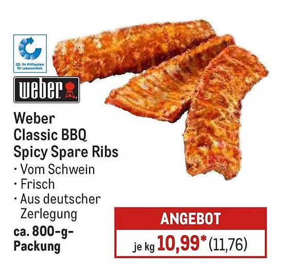 Weber Classic BBQ Spicy Spare Ribs