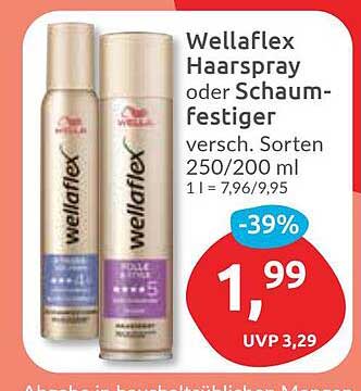 Wellaflex Haarspray oder Schaumfestiger 250/200 ml