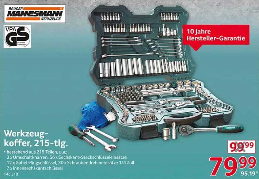 Werkzeugkoffer, 215-tlg.
