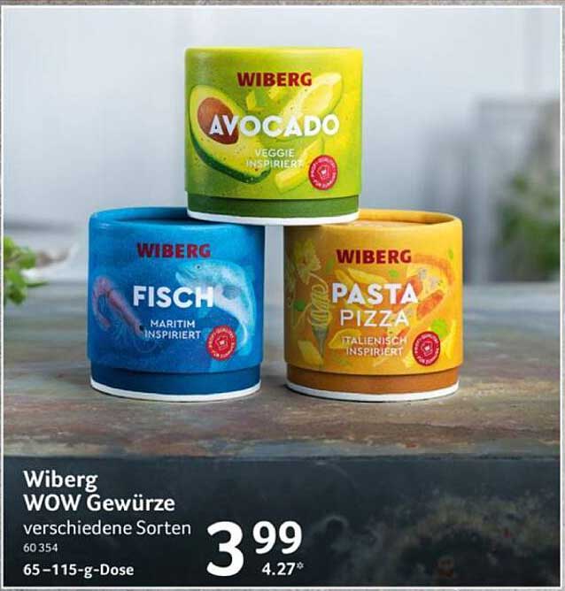 Wiberg WOW Gewürze verschiedene Sorten