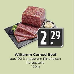 Wiltamm Corned Beef aus 100 % magerem Rindfleisch, 100 g