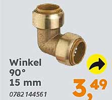 Winkel 90° 15 mm