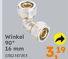 Winkel 90° 16 mm