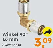 Winkel 90° 16 mm