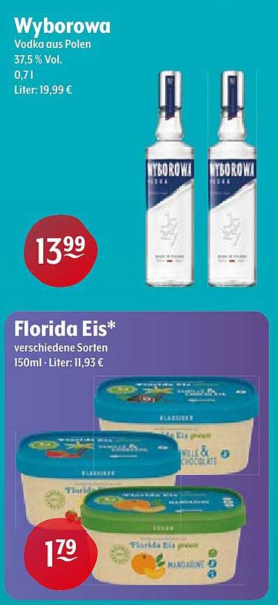 Wyborowa Vodka - 0,7l für 13,99 €
