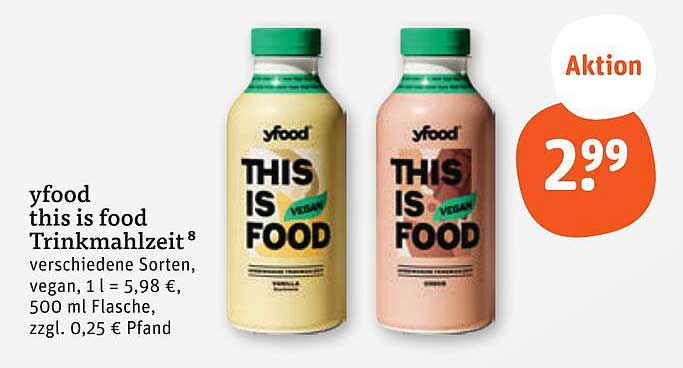 yfood this is food Trinkmahlzeit 500 ml, verschiedene Sorten