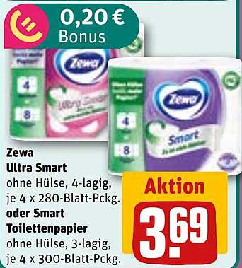 Zewa Ultra Smart oder Smart Toilettenpapier – Aktion zum unglaublichen Preis!