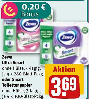 Zewa Ultra Smart Toillettenpapier oder Smart Toilettenpapier