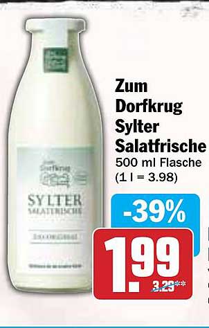 Zum Dorfkrug Sylter Salatfrische 500 ml Flasche
