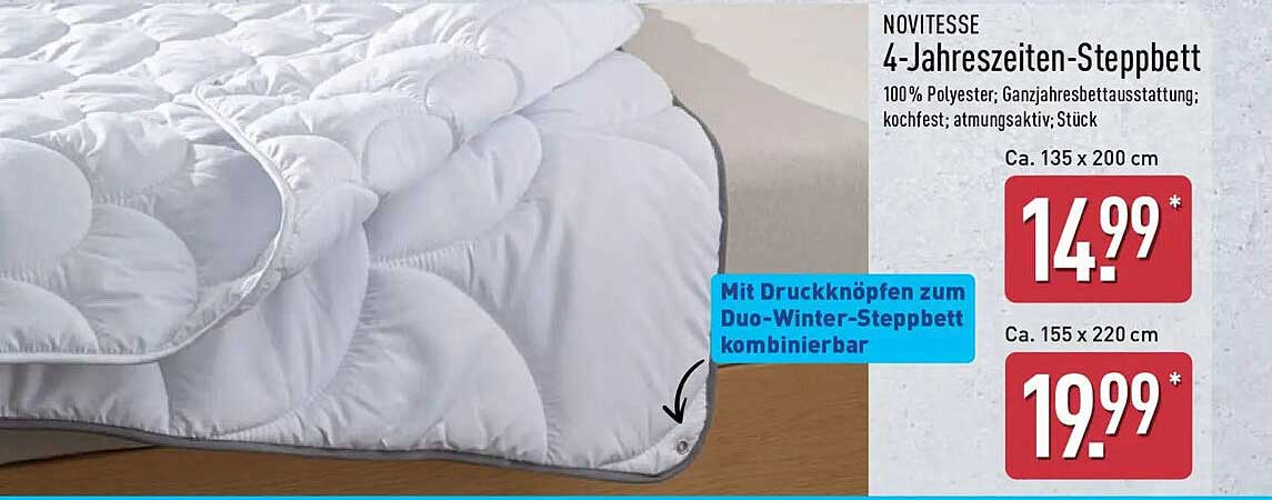 4-Jahreszeiten-Steppbett