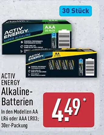 ACTIV ENERGY Alkaline-Batterien