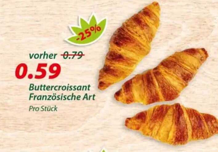 Buttercroissant Französische Art