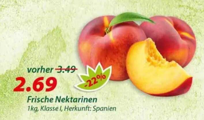 Frische Nektarinen