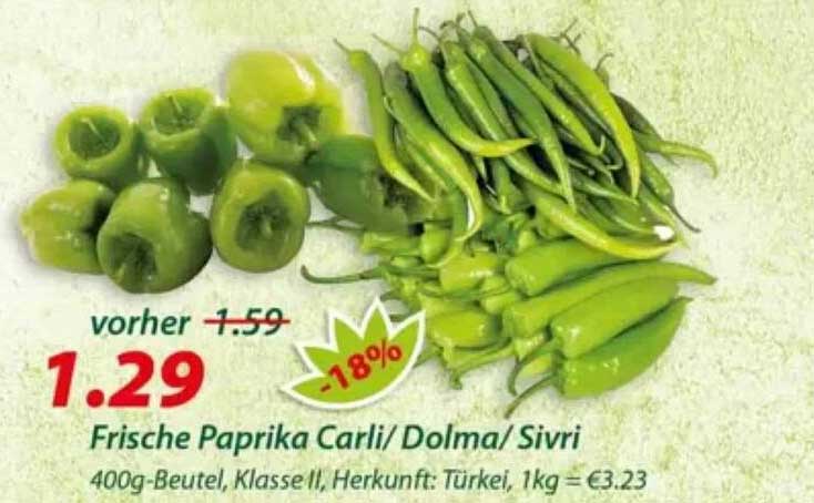 Frische Paprika Carli/ Dolma/ Sivri