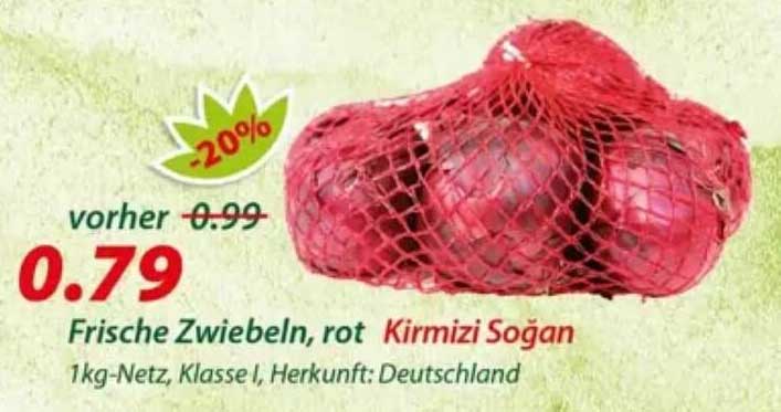 Frische Zwiebeln, rot Kirmitzi Soğan