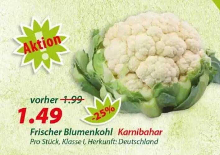 Frischer Blumenkohl Karnibahar