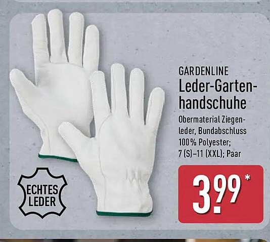 GARDENLINE Leder-Gartenhandschuhe