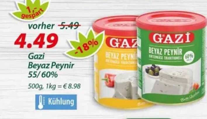 Gazi Beyaz Peynir 55/60%
