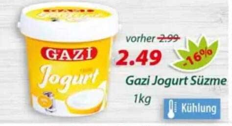 Gazi Jogurt Süzme 1kg