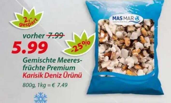Gemischte Meeresfrüchte Premium Karisik Deniz Ürünü