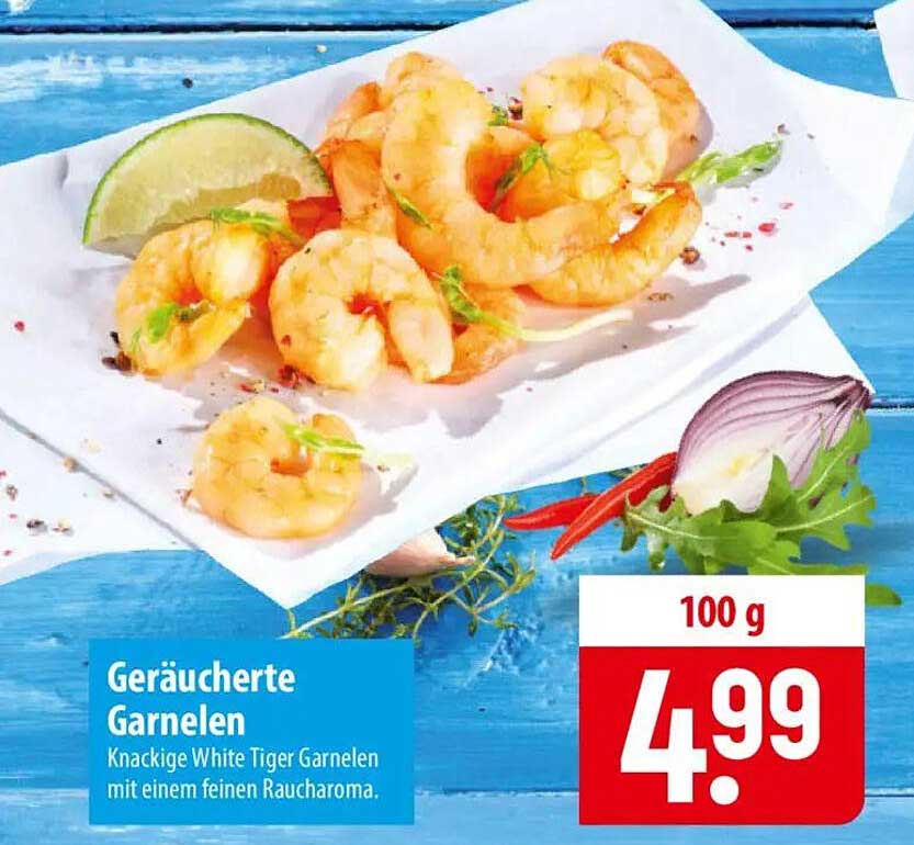 Geräucherte Garnelen