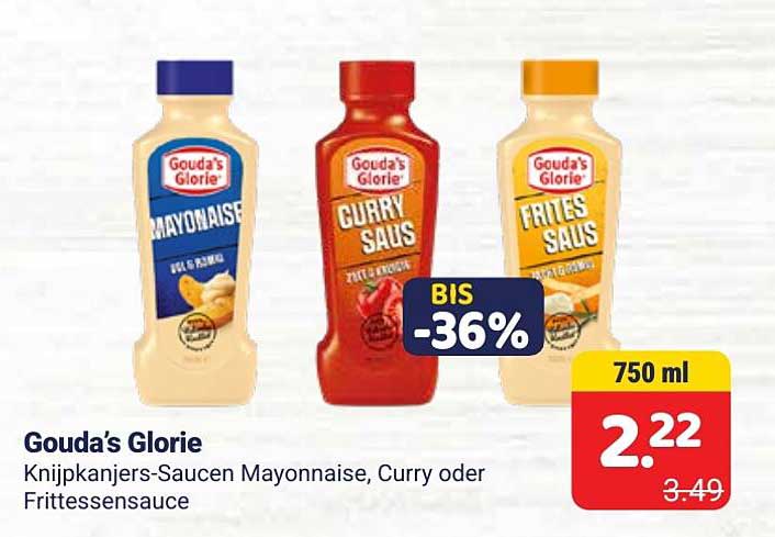 Gouda’s Glorie Knijpkanjers-Saucen Mayonnaise, Curry oder Frittessensauce