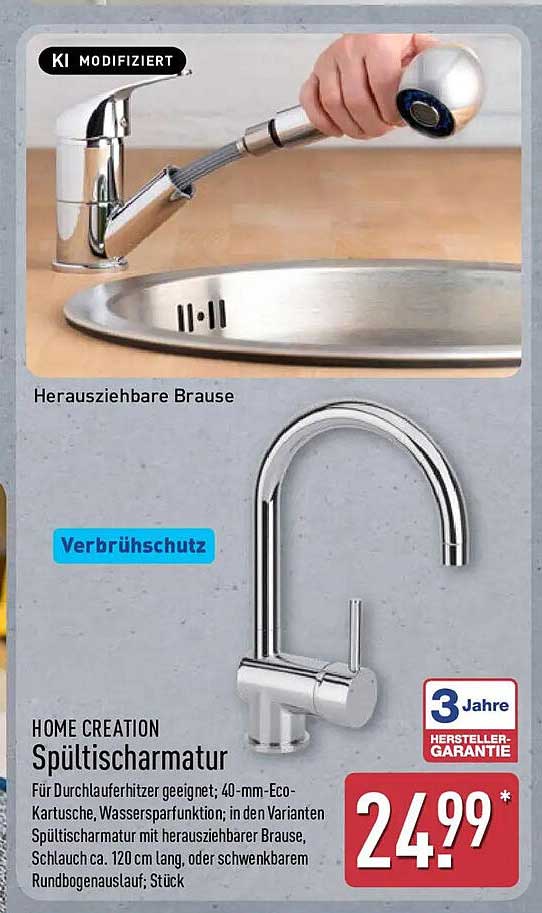 HOME CREATION Spültischarmatur