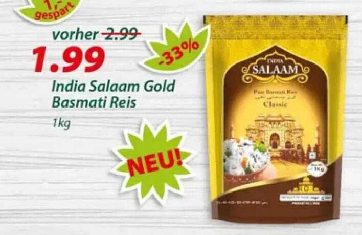 India Salaam Gold Basmati Reis