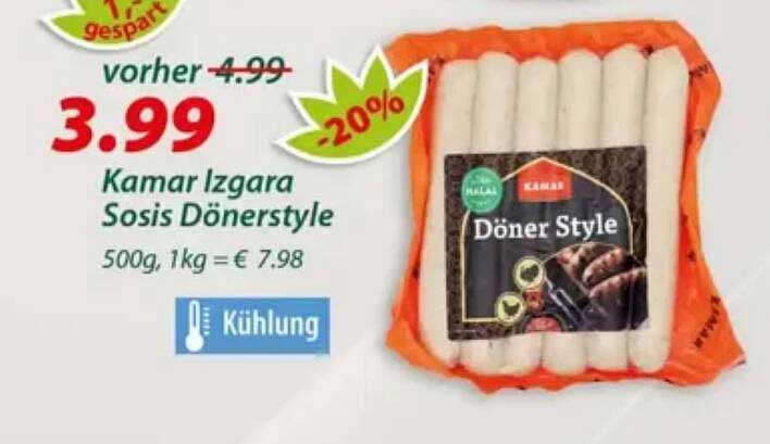 Kamar Izgara Sosis Dönerstyle