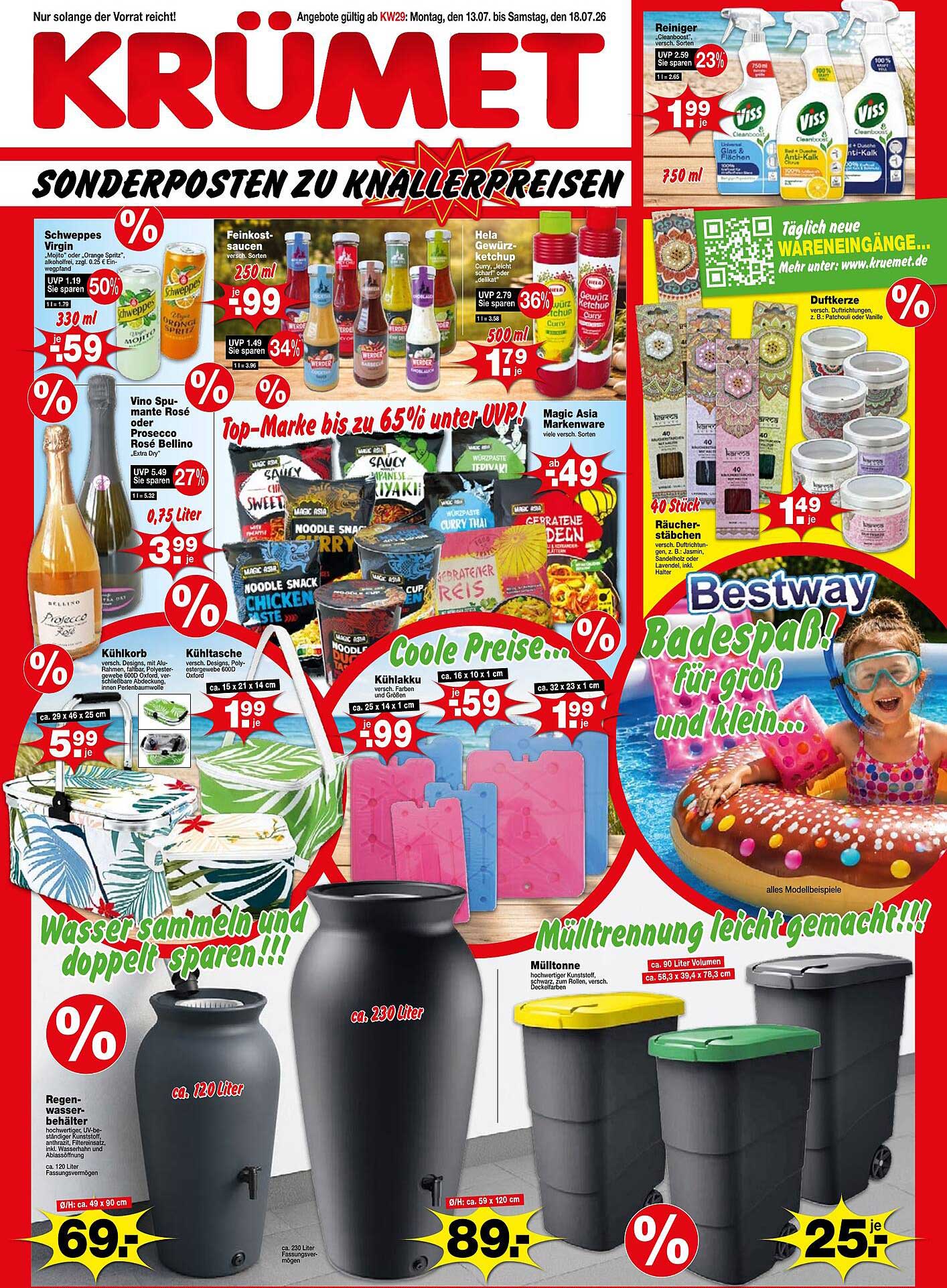 Krümet Sonderposten zu Knallerpreisen