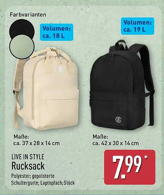 LIVE IN STYLE Rucksack