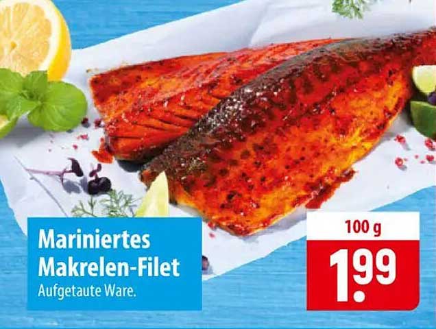 Mariniertes Makrelen-Filet