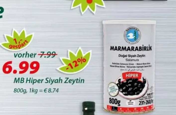 MB Hiper Siyah Zeytin
