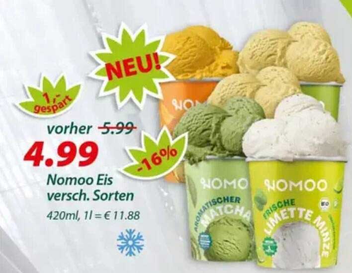 Nomoo Eis versch. Sorten