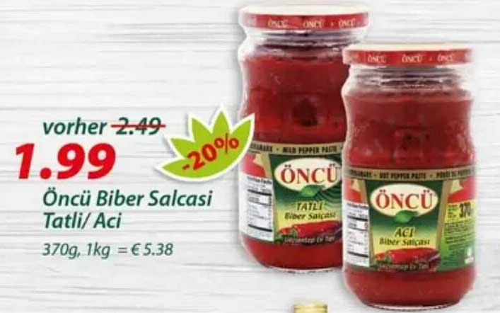 Öncü Biber Salçası Tatlı/ Aci