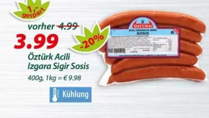 Öztürk Acili Izgara Sigir Sosis