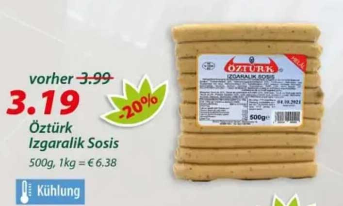 Öztürk Izgaralik Sosis