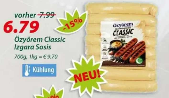 Özyörem Classic Izgara Sosis