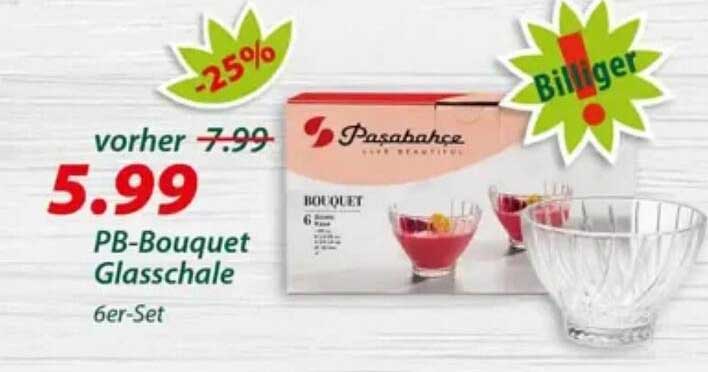 PB-Bouquet Glasschale 6er-Set