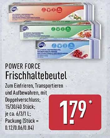 POWER FOR CE Frischhaltebeutel