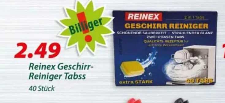 Reinex Geschirr-Reiniger Tabss 40 Stück