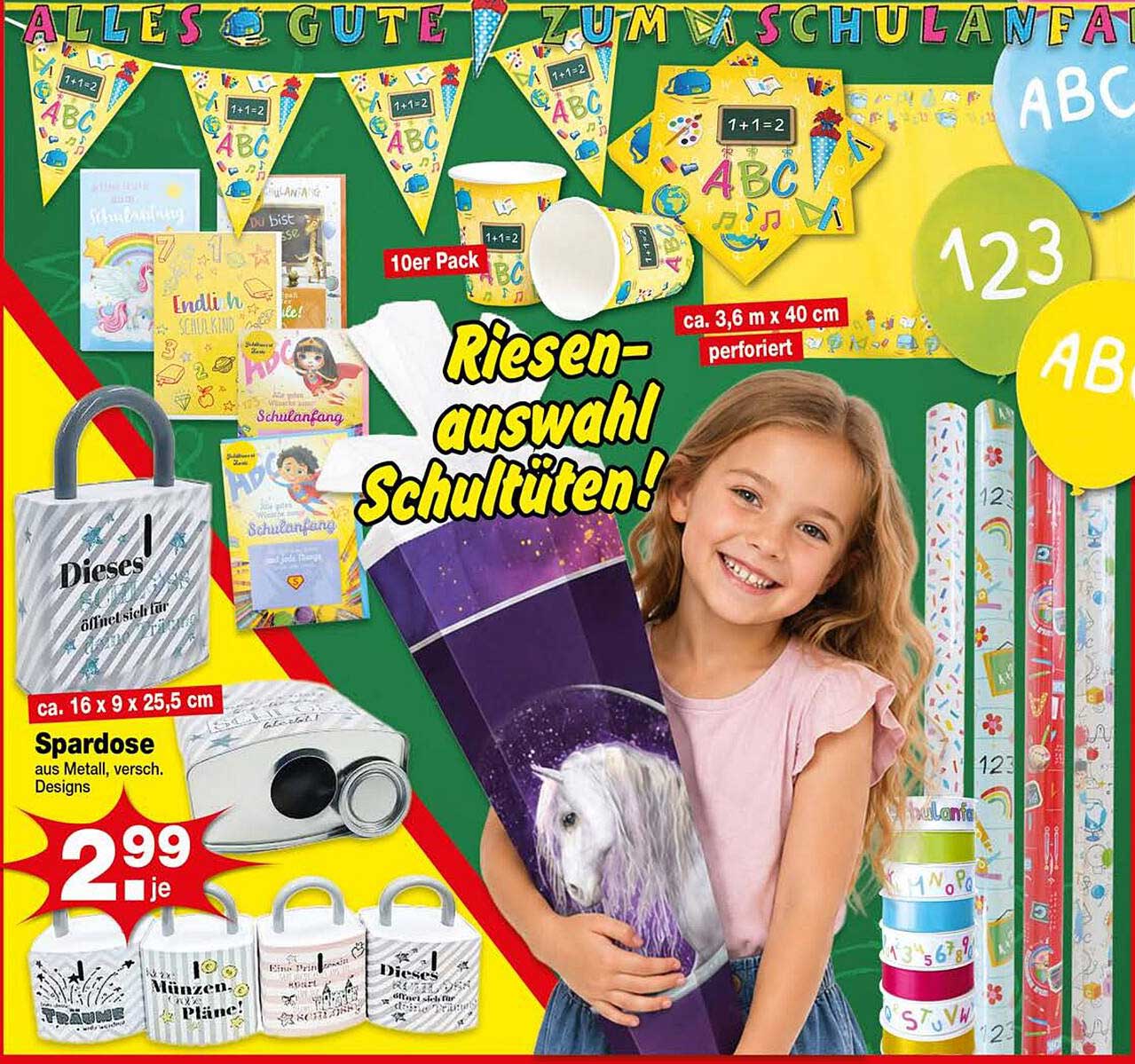 Riesen-auswahl Schultüten!