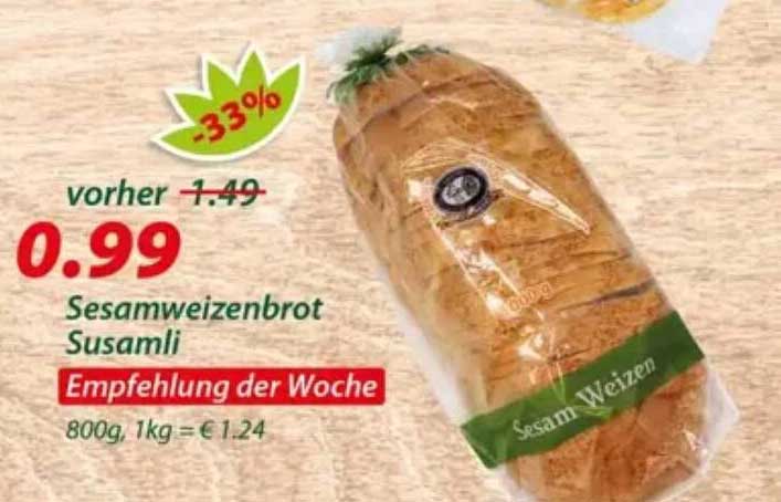 Sesamweizenbrot Susamli Empfehlung der Woche
